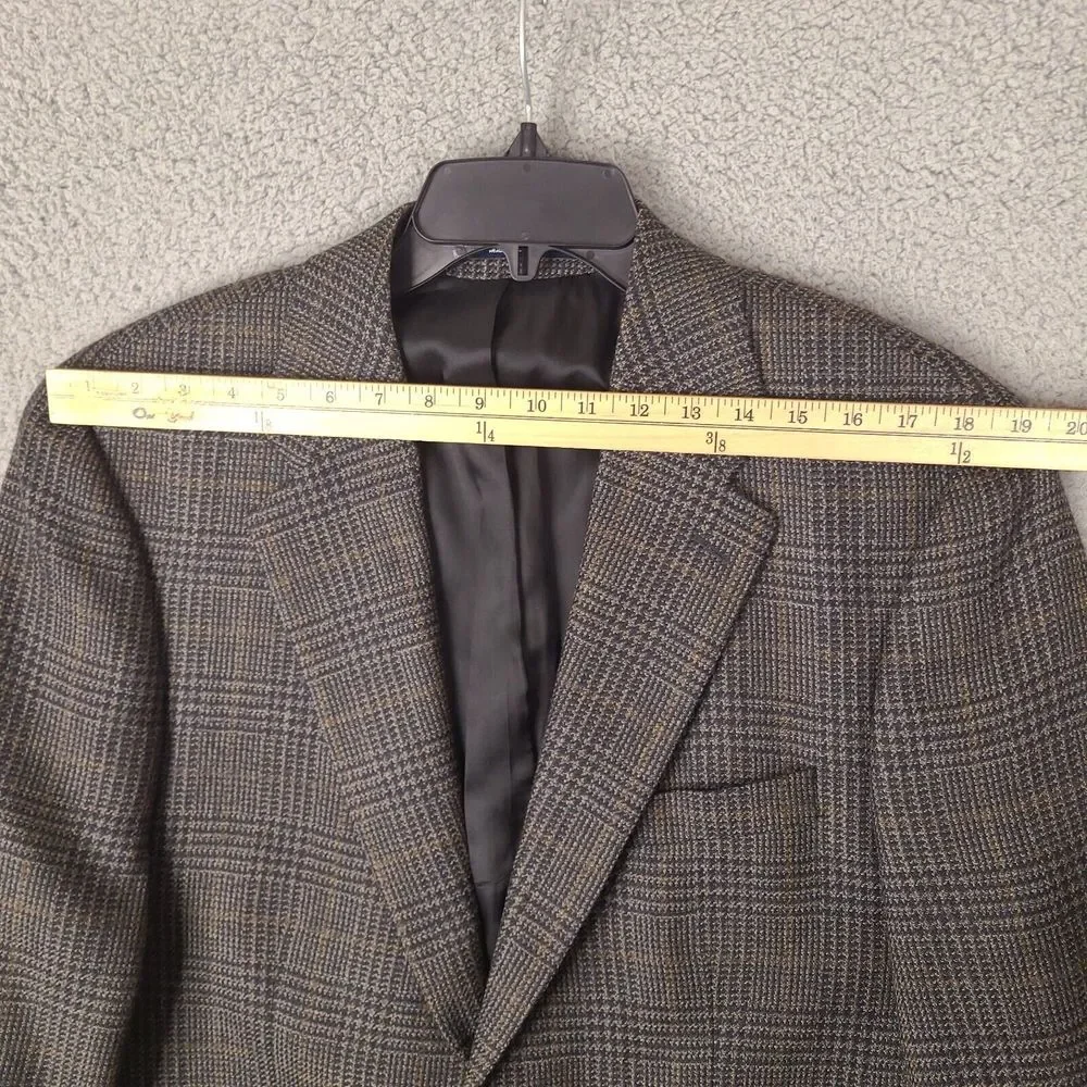 CHAPS Ralph Lauren Blazer‎ Mens 41R Multicolor Plaid Wool For Rogers Mens Store